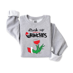 Drink Up Grinches Christmas Sweatshirt: Fast UK Tracked Post