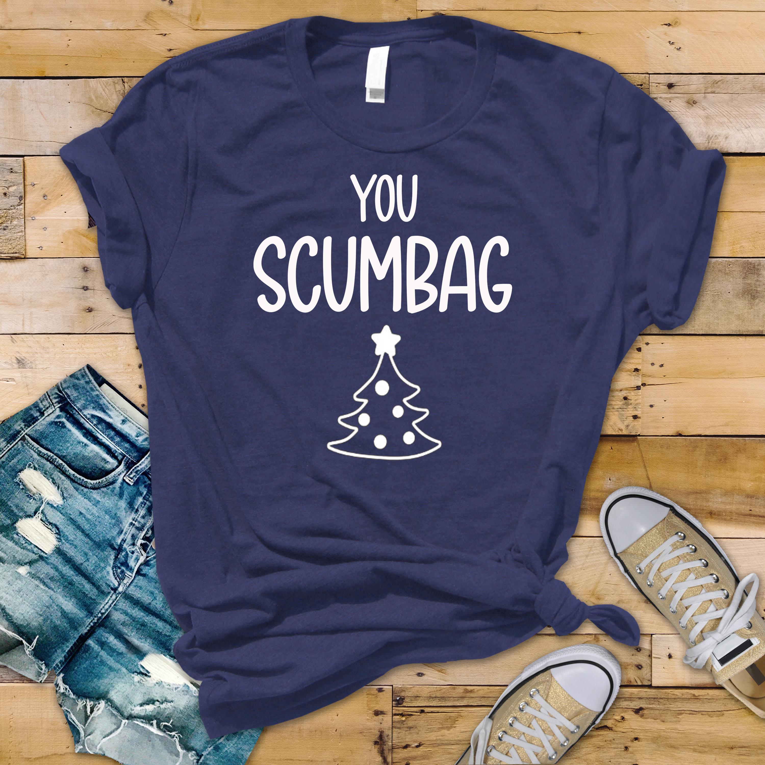 Funny Christmas Shirt: You Scumbag, You Maggot, Parody Softstyle Tee