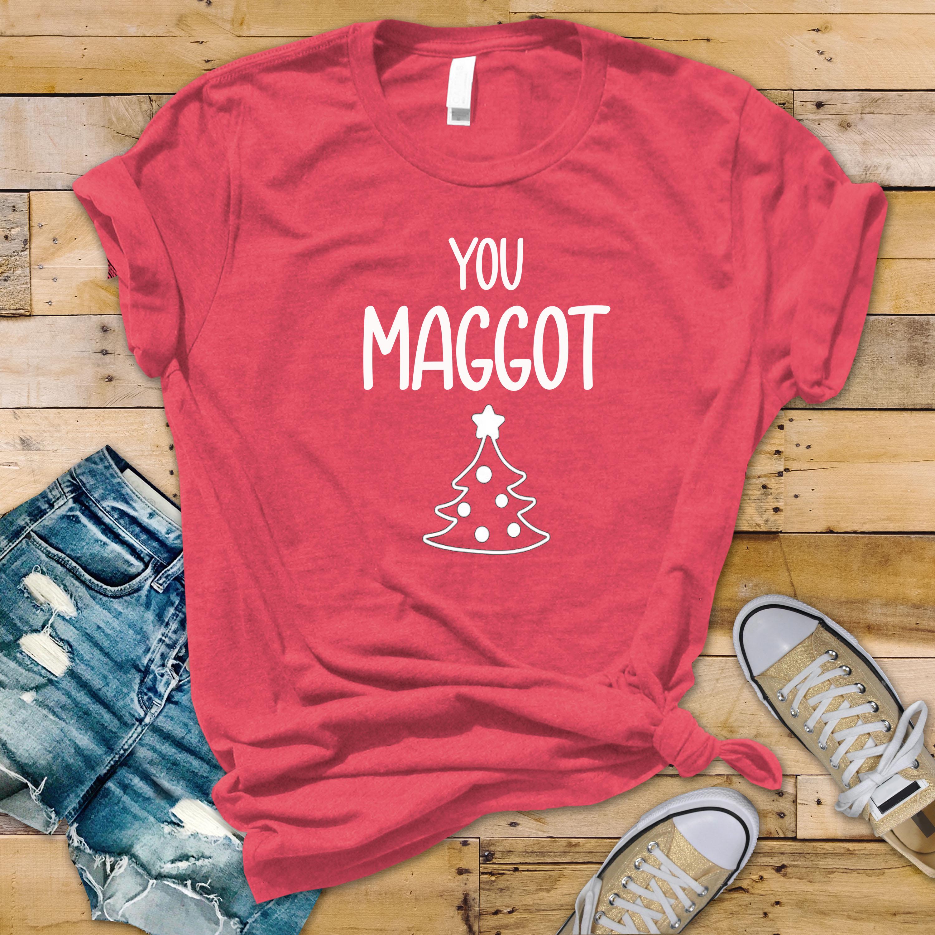 Funny Christmas Shirt: You Scumbag, You Maggot, Parody Softstyle Tee