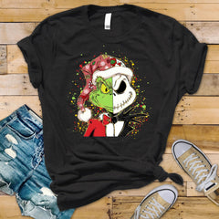 Funny Christmas Shirt: Green Nightmare Design - Softstyle Tee - Fast UK Tracked Postage