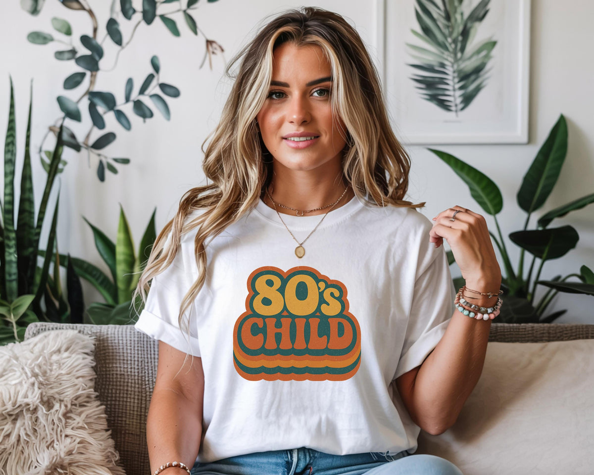 Eighties Shirt - 80's Child Design on Softstyle Tee - Fast UK Tracked Post!