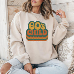 Sixties Sweatshirt: 60's Child Design Gildan Unisex Top - Fast Tracked UK Shipping