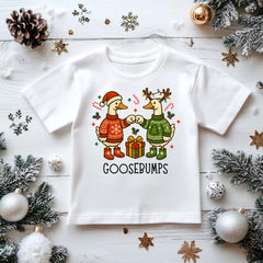 Kids Christmas Shirt: Xmas Jumpers Goosebumps - Gildan Heavyweight Cotton
