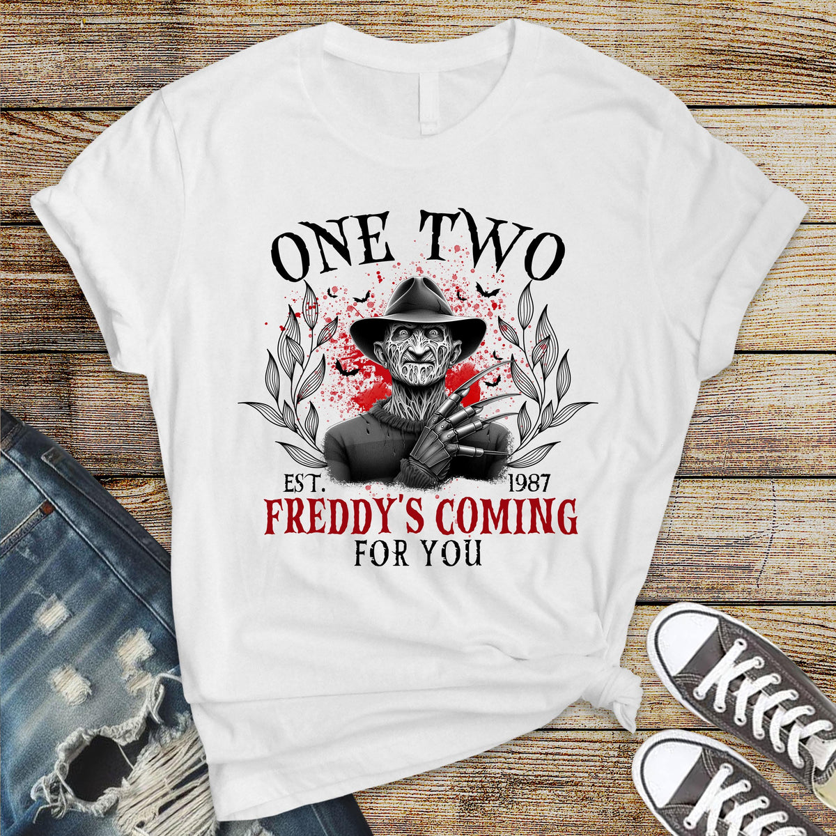 Horror Shirt - Freddy Krueger T-Shirt: 80s Movie Parody