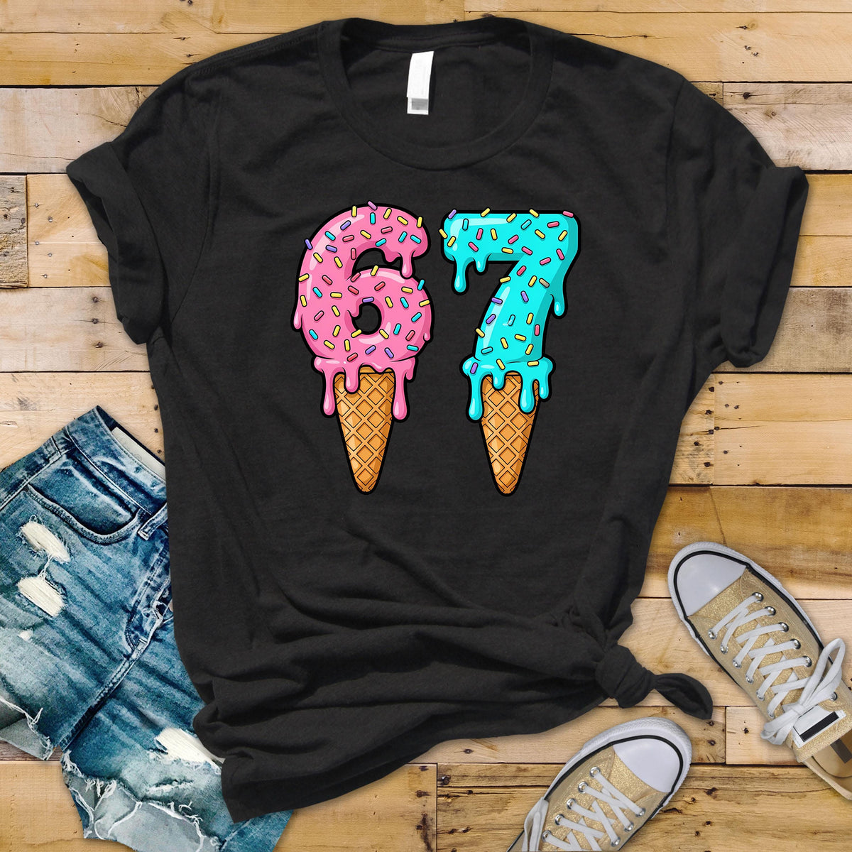 Six Seven Shirt, Funny Number Meme Shirt, 6 7 Design, Gen Alpha Humour - Christmas Gift