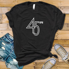 45 rpm Vinyl Record Logo Music Northern Soul - Softstyle Cotton T Shirt