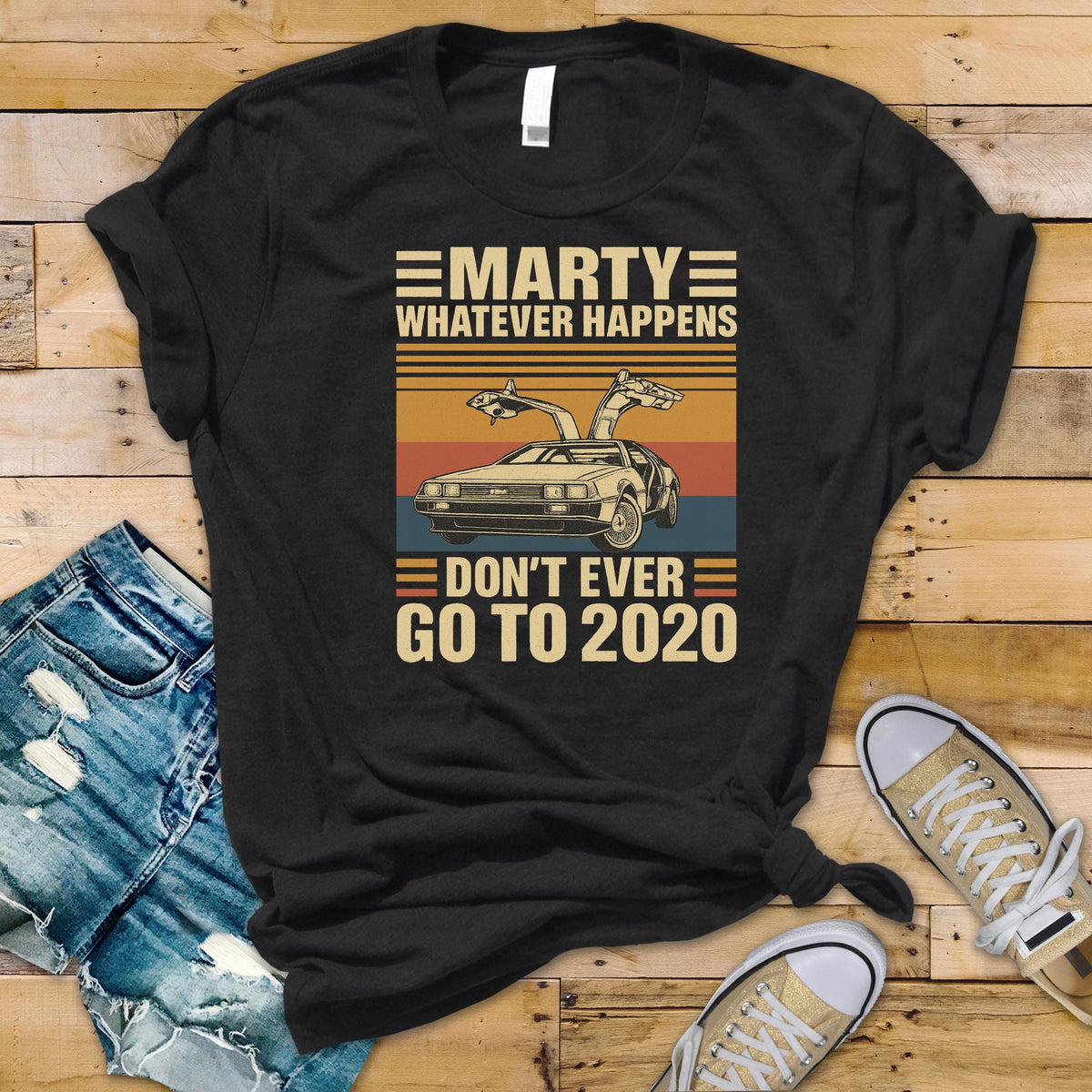 Movie Shirt - Marty Whatever Happens Design on Softstyle Tee