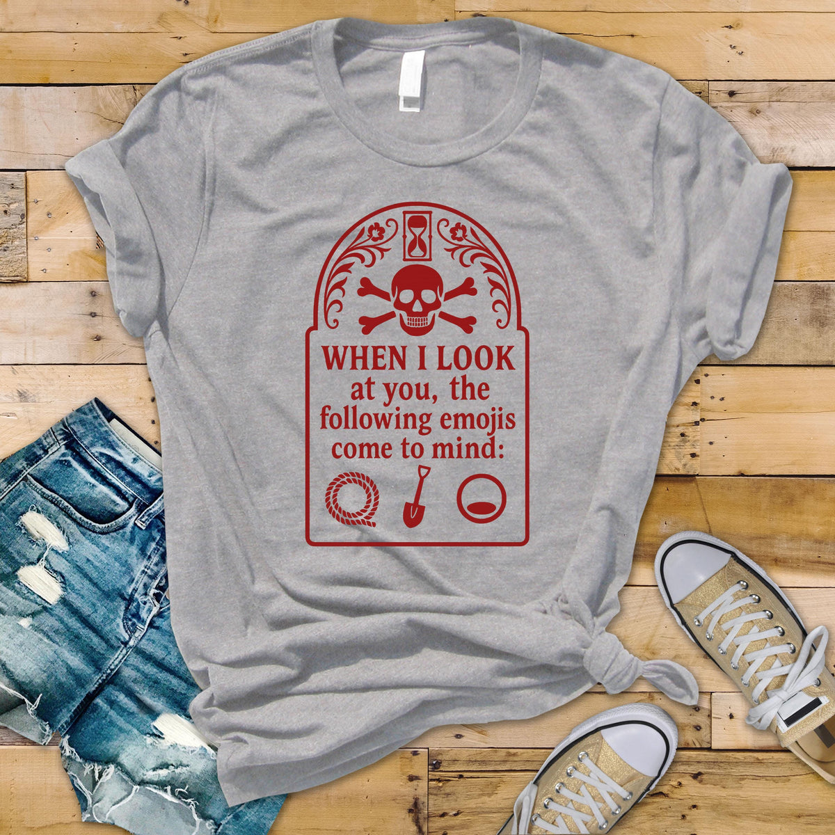 TV Show Parody Graphic Tee: When i Look at You Design - Unisex Softstyle Shirt