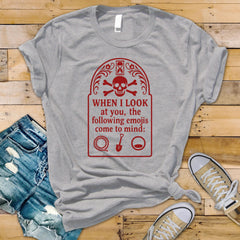 TV Show Parody Graphic Tee: When i Look at You Design - Unisex Softstyle Shirt