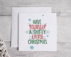 Funny Christmas Card - Shitty Christmas Design  - Fast UK Post
