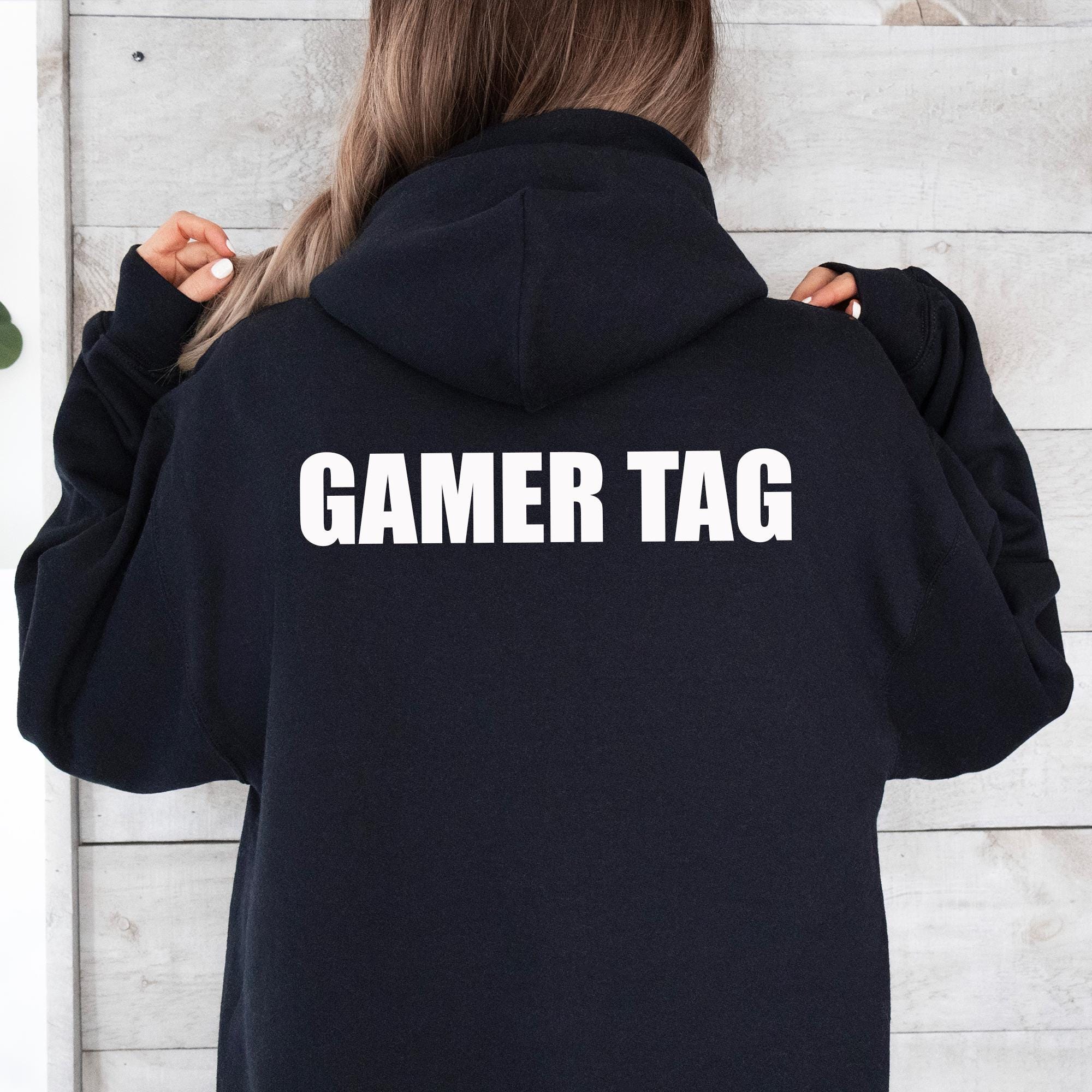 Personalised Gamer Hoodie - PS Controller Splat Design - Adult & Child Sizes - Christmas Gift