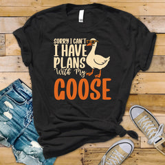 Funny Shirt - I have Plans with my Goose Design ! Tracked UK Shipping