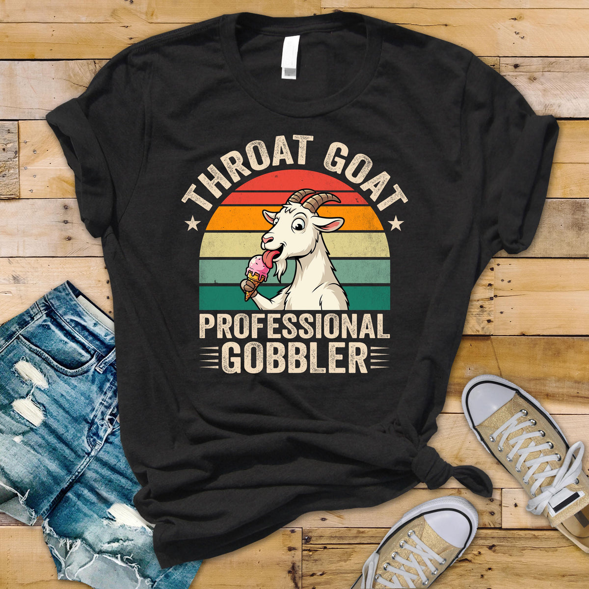 Funny T-Shirt - Throat Goat Professional Gobbler Design