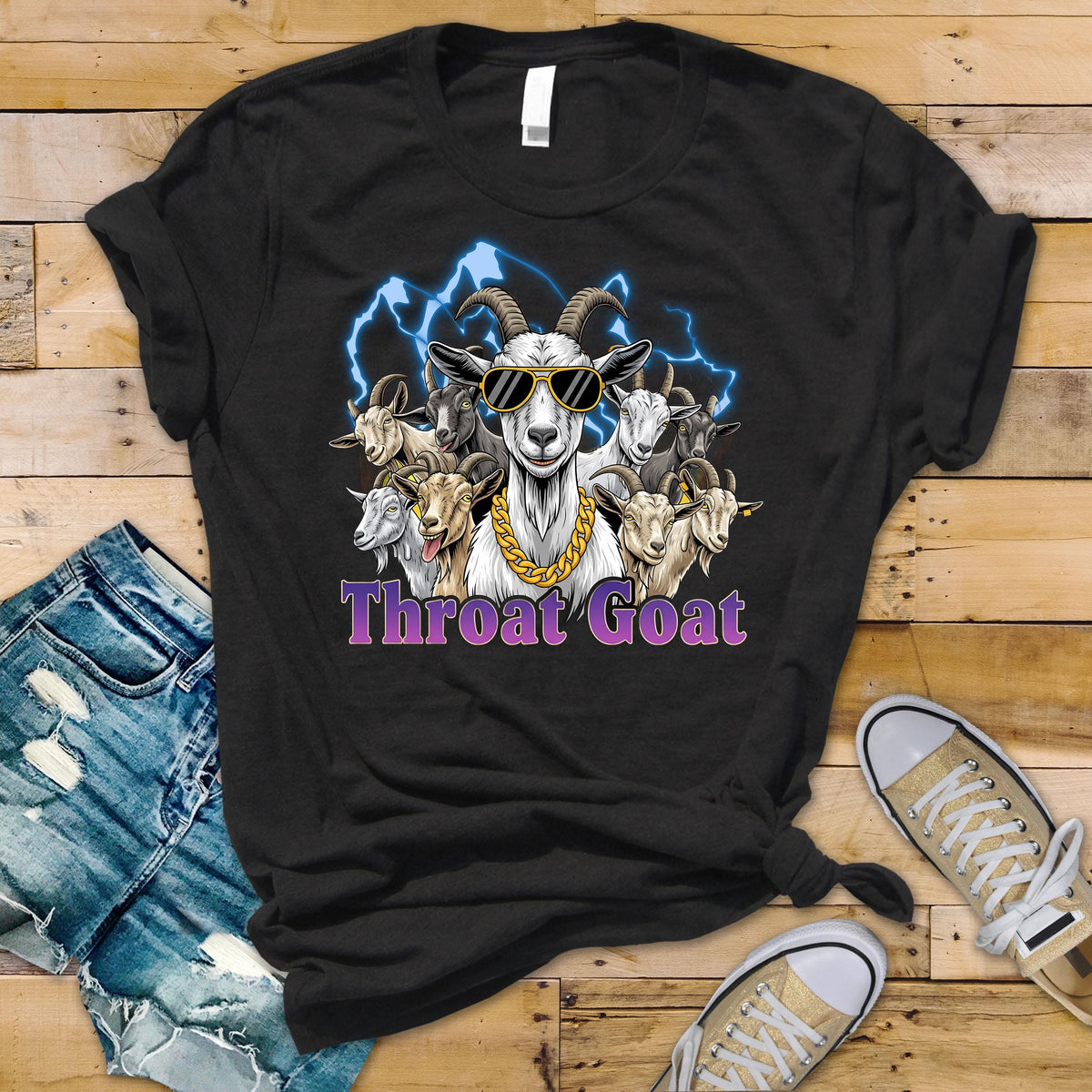 Funny T-Shirt - Throat Goat Design