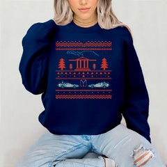 Christmas Movie Sweatshirt: Fair Isle Christmas Design - Xmas Jumper Day