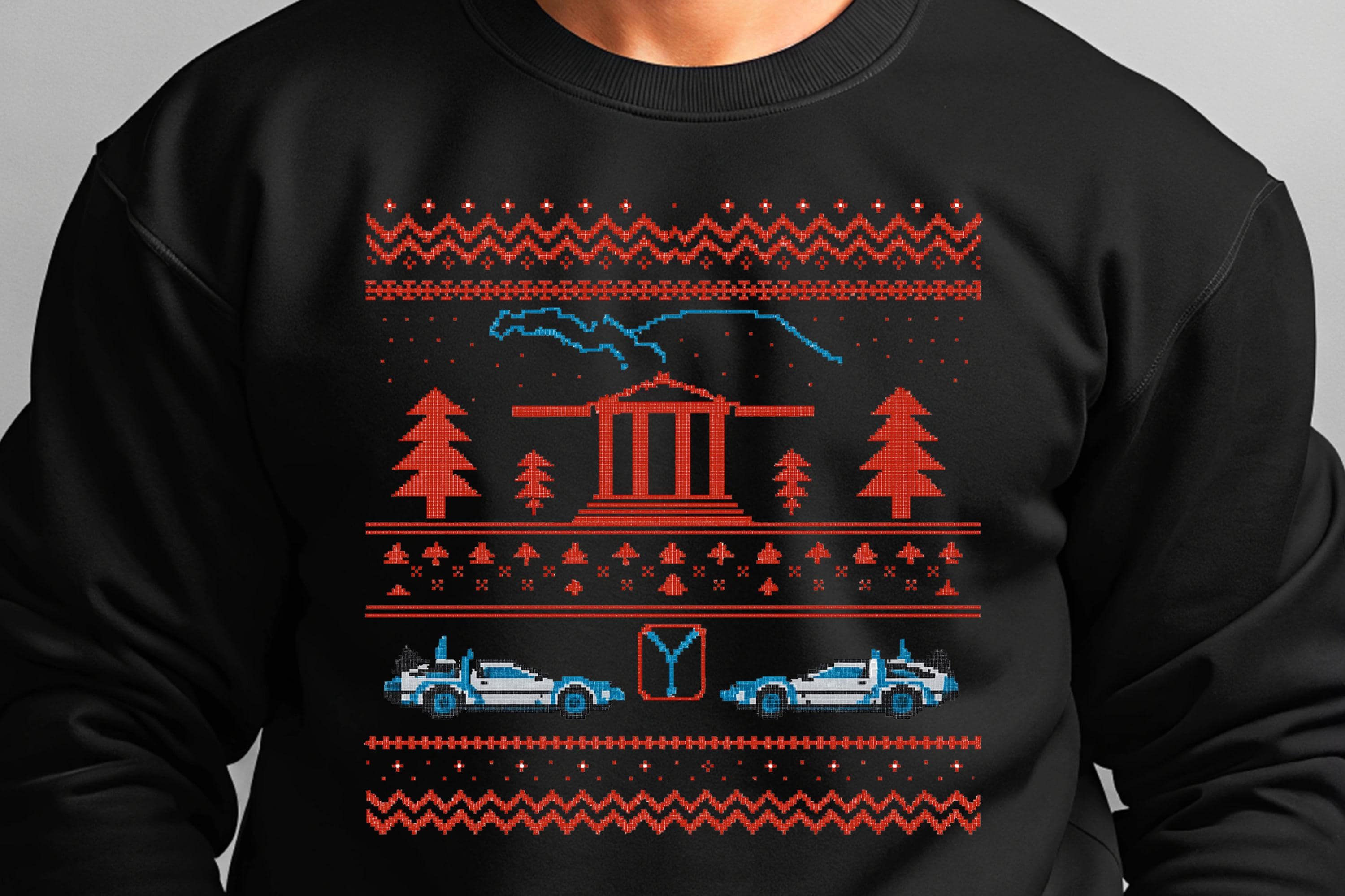 Christmas 80s Movie Sweatshirt: Fair Isle Christmas Design