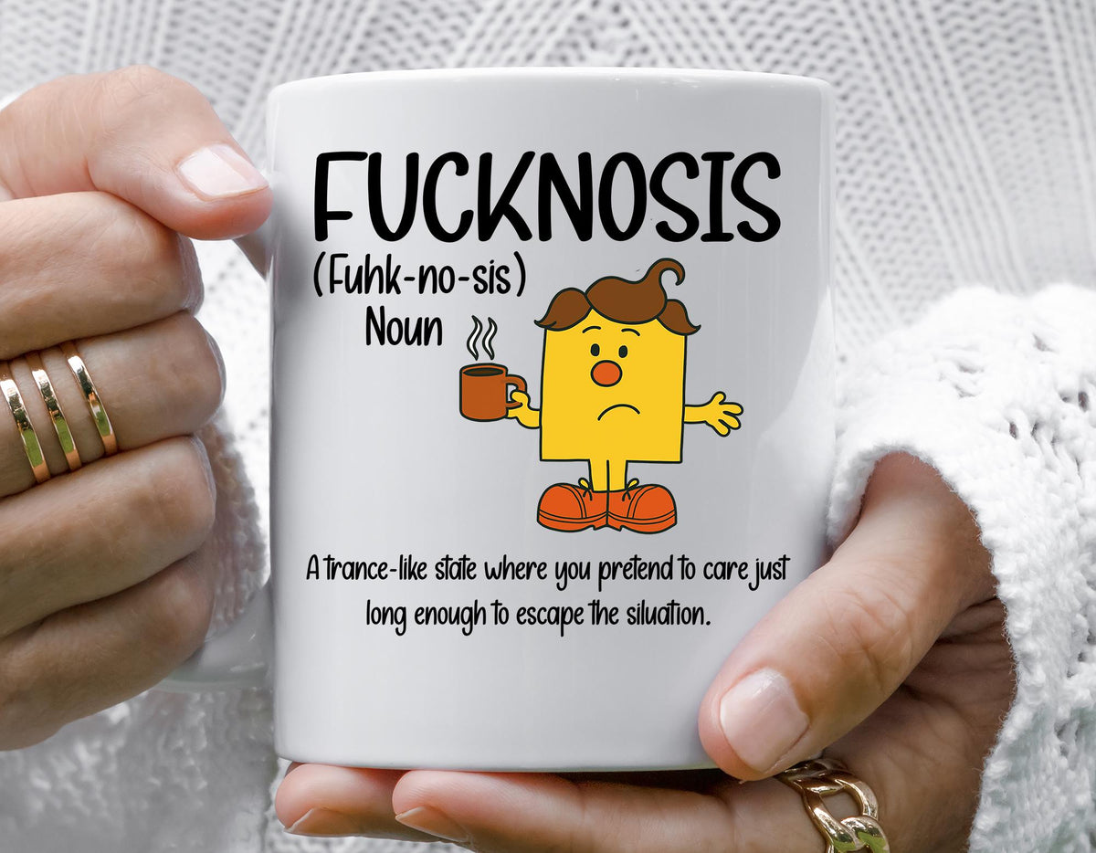Rude Funny Mug- Fucknosis Design - Adult Humour Gift - Fast Fast Tracked UK Post!