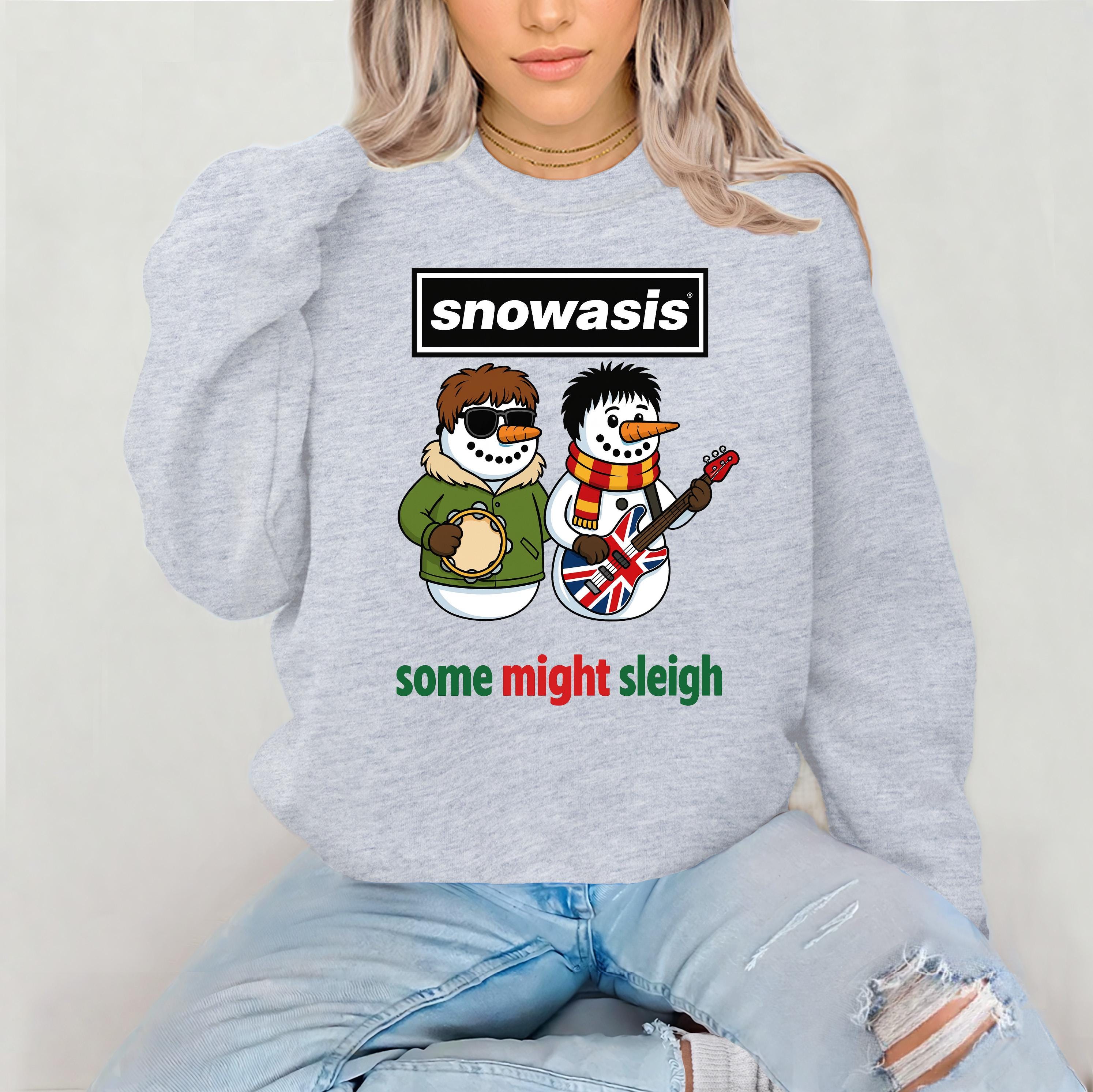 Funny  Christmas Sweatshirt: Snowasis Music Design - Gildan Heavyweight Blend
