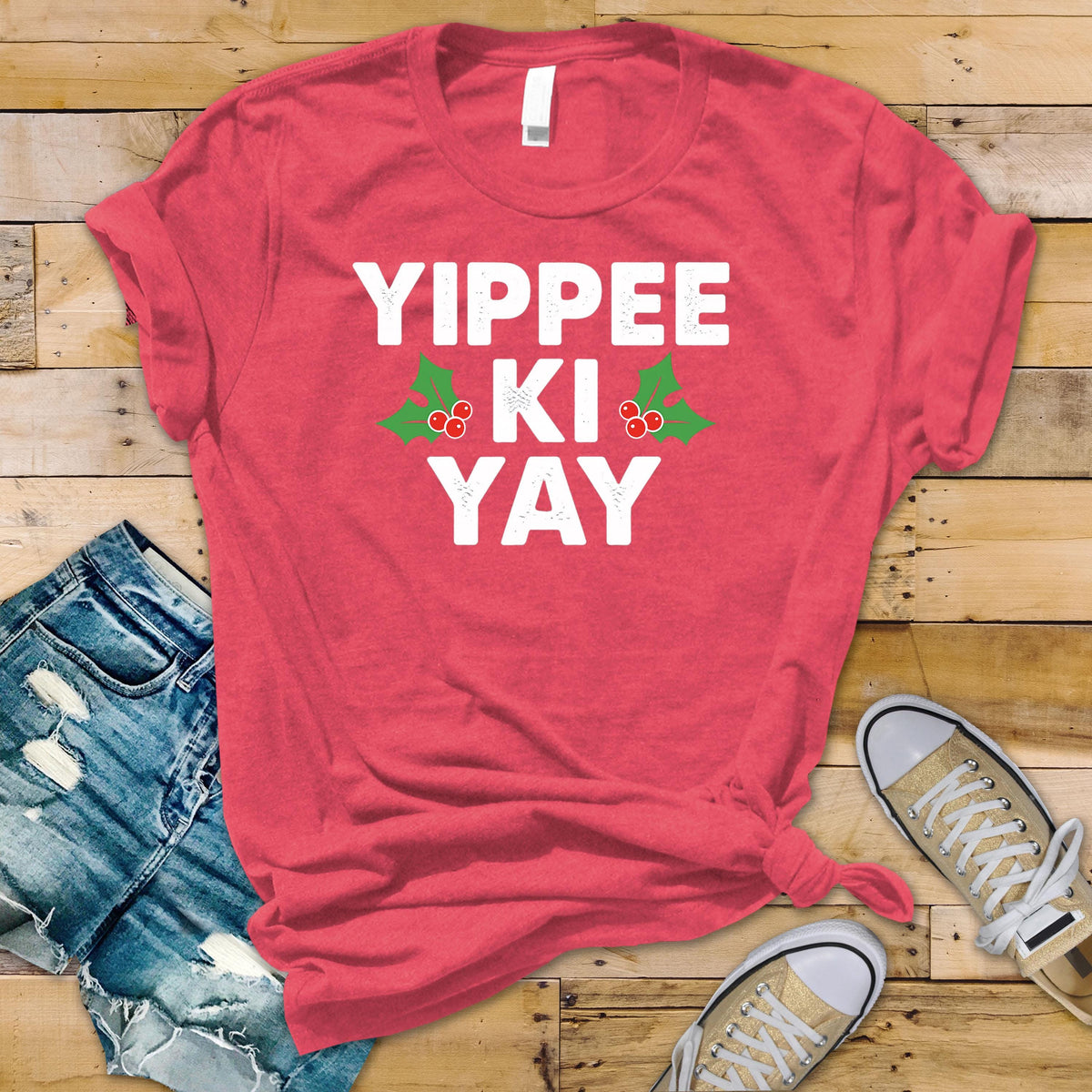 Christmas T-Shirt - Yippiee Ki Yay Design