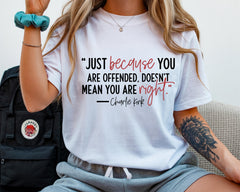 Charlie Kirk Freedom Shirt: USA Flag T-Shirt