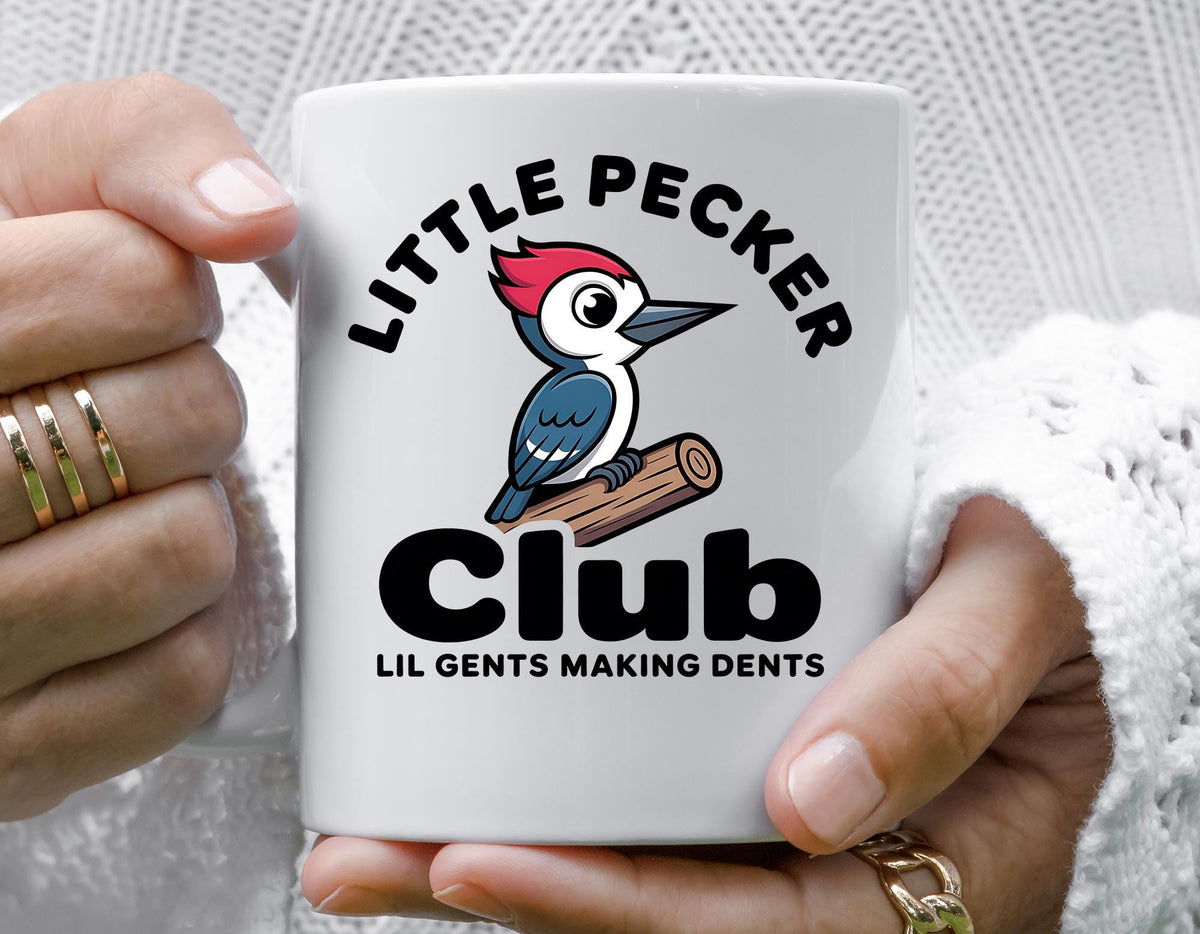 Funny Mug - Little Pecker Club - Lil Gents Making Dents