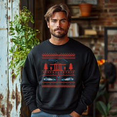 Christmas 80s Movie Sweatshirt: Fair Isle Christmas Design