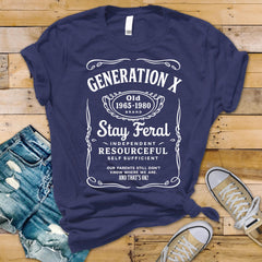 Gen X Shirt, Generation X T-Shirt - Feral Design - Funny Tee