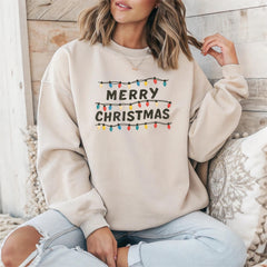 Christmas Lights Sweatshirt: Cult TV Show Design - Tracked UK Post