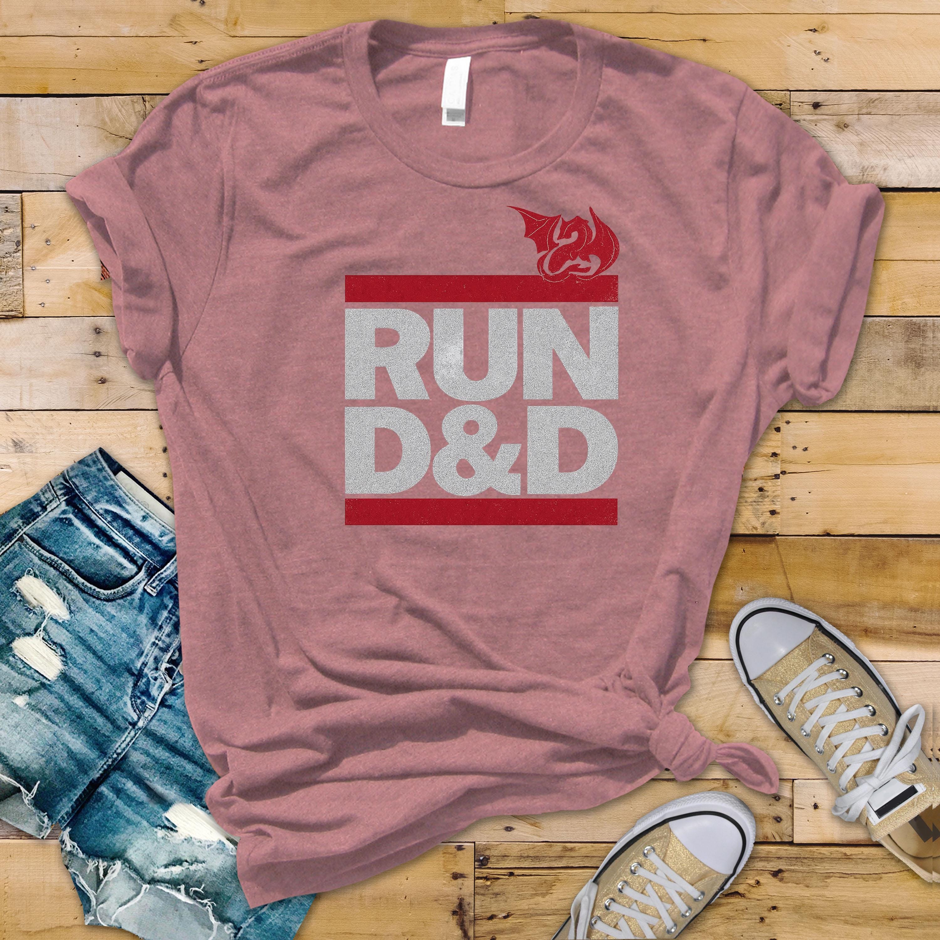 Run D&D T-Shirt: Graphic Tee - Fast and Fast Tracked UK postage