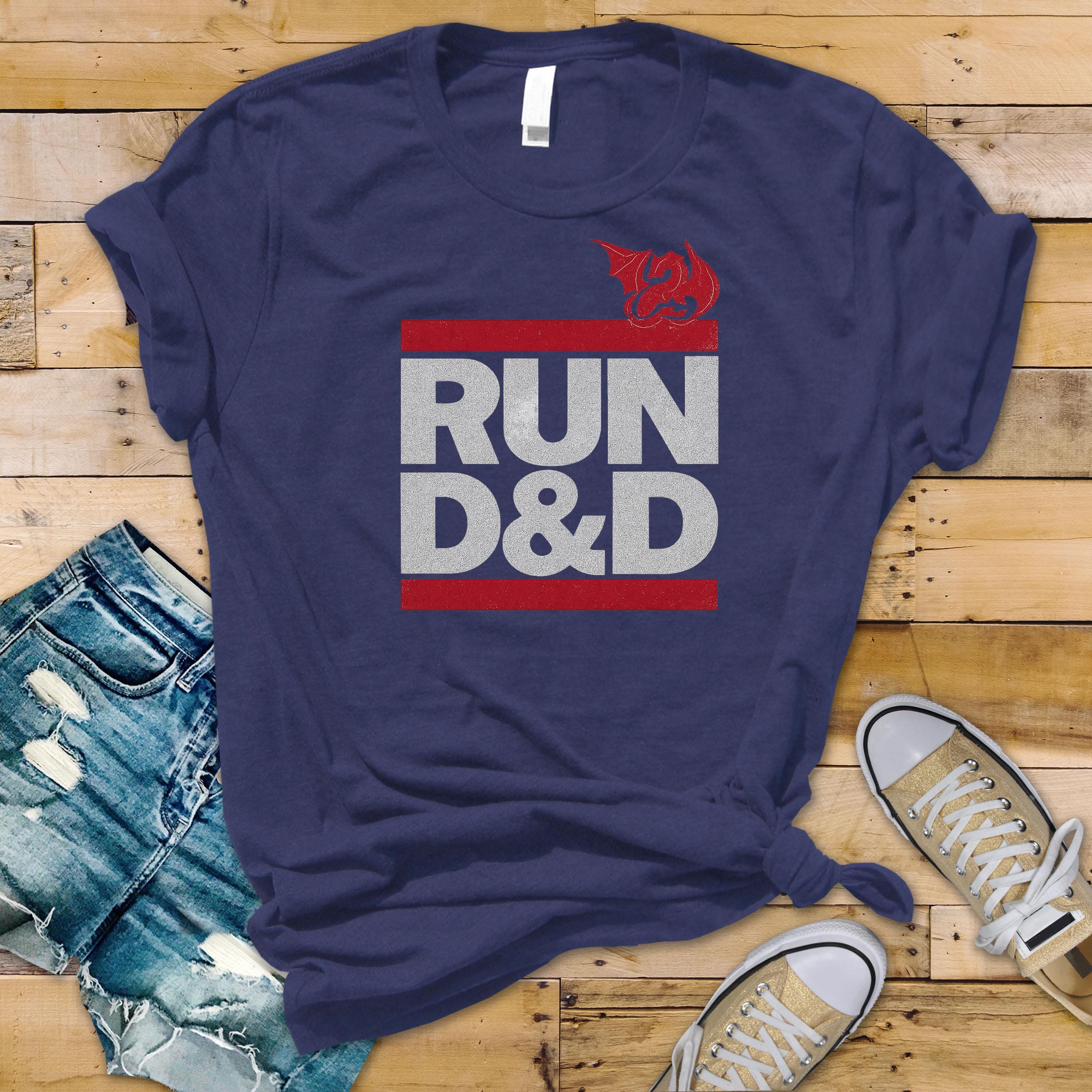 Run D&D T-Shirt: Graphic Tee - Fast and Fast Tracked UK postage