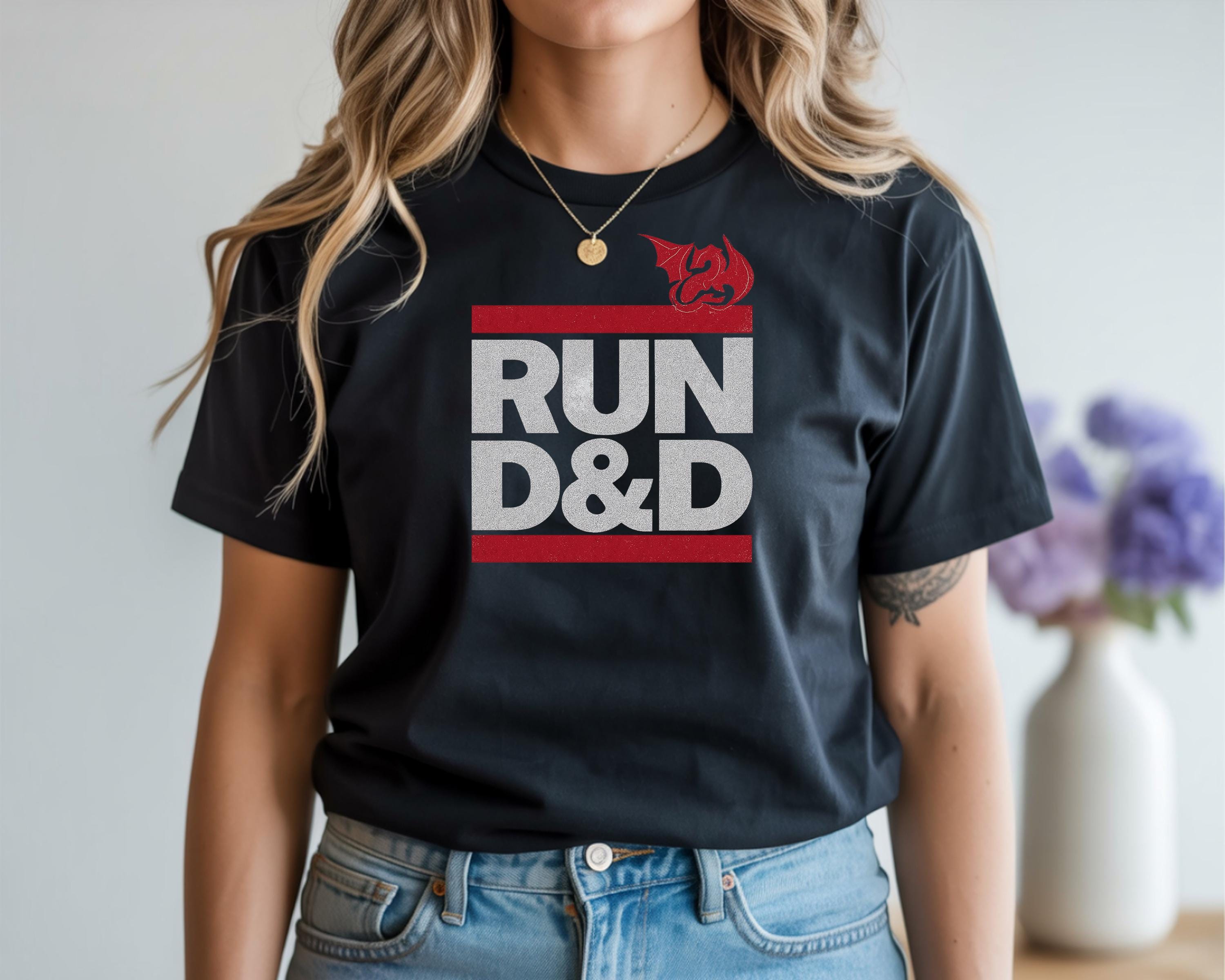 Run D&D T-Shirt: Graphic Tee - Fast and Fast Tracked UK postage