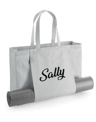 Personalised Yoga Tote Bag, Custom Name Print - Earthware Organic