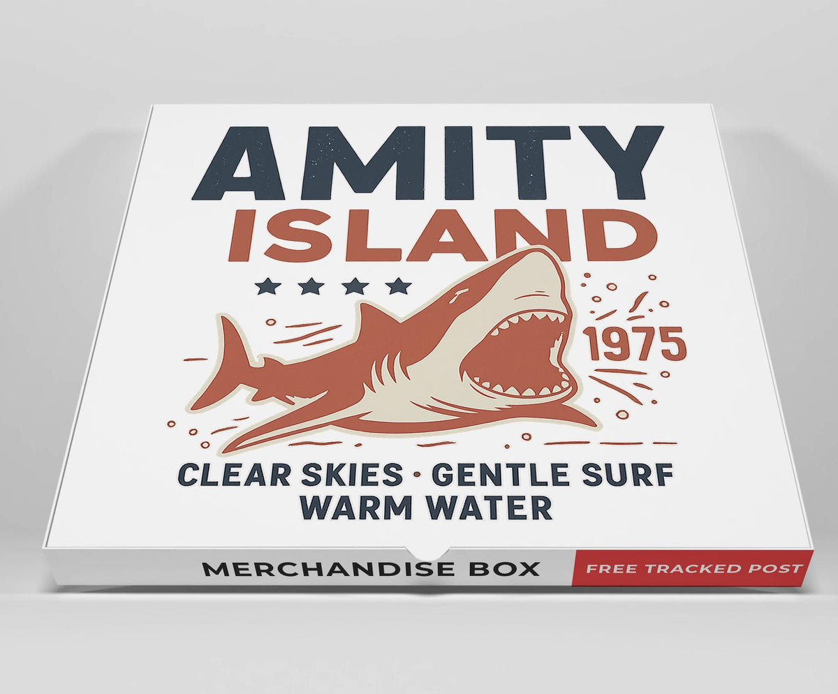 Amity Island Merch Box: Movie Parody T-Shirt Gift Set