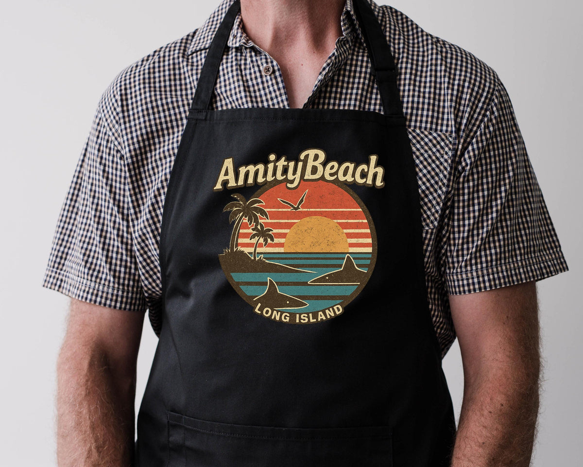 Movie Apron - Amity Island Graphic Design on Choice of Colours