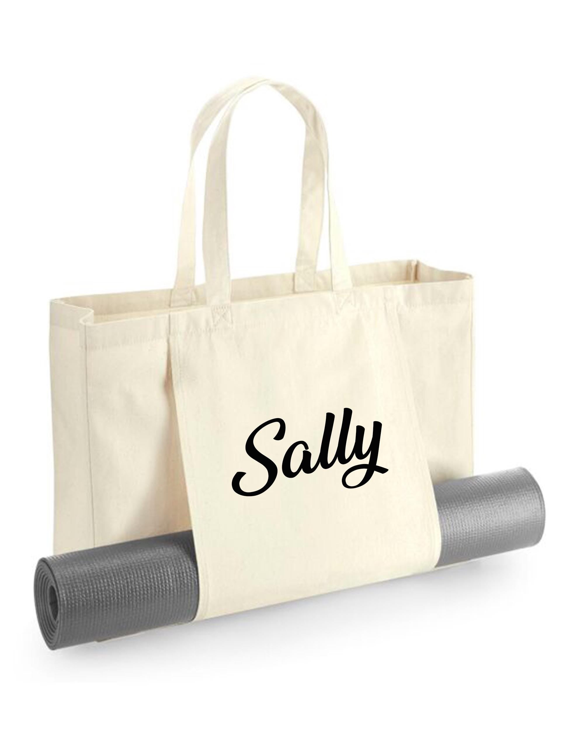 Personalised Yoga Tote Bag, Custom Name Print - Earthware Organic