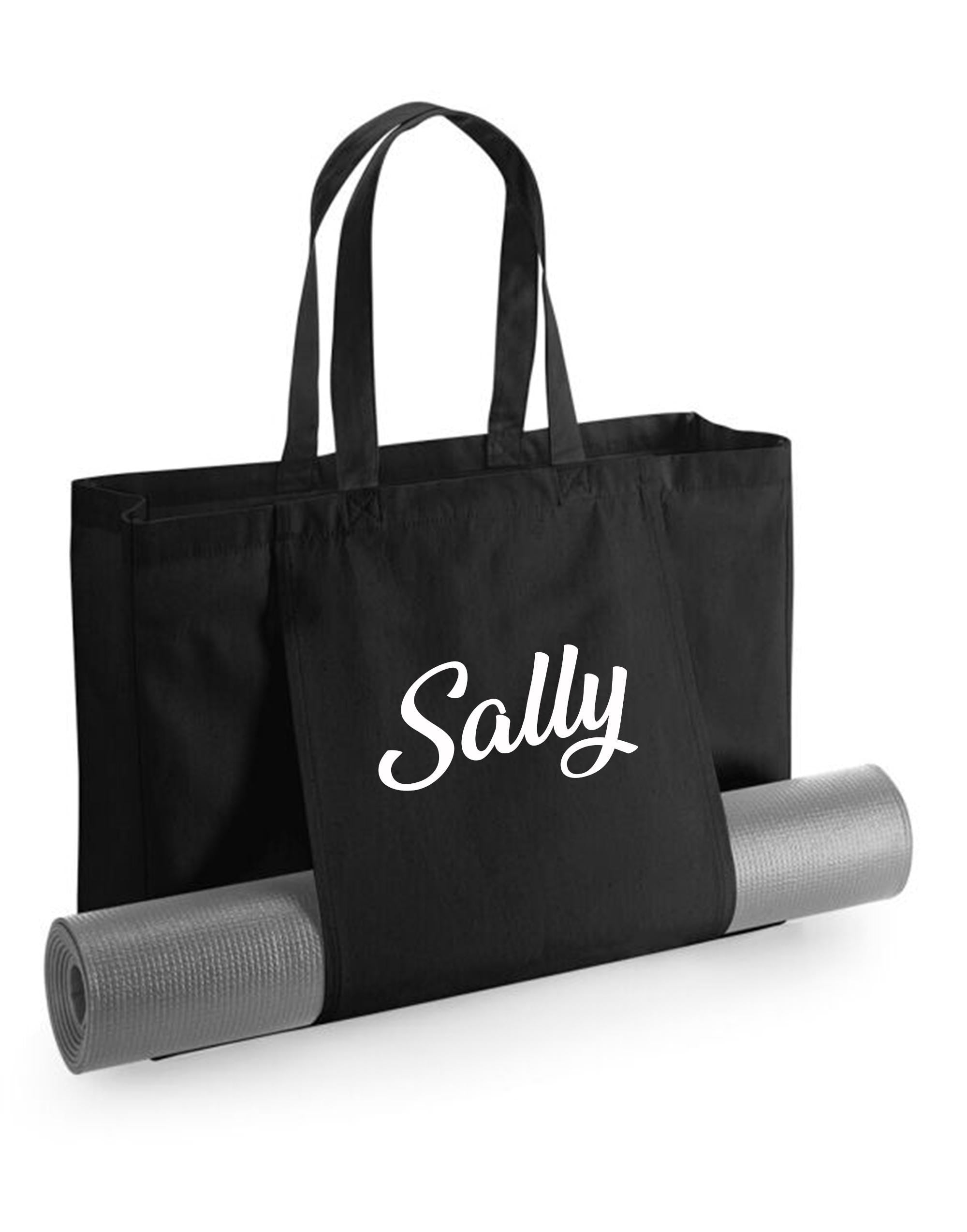 Personalised Yoga Tote Bag, Custom Name Print - Earthware Organic
