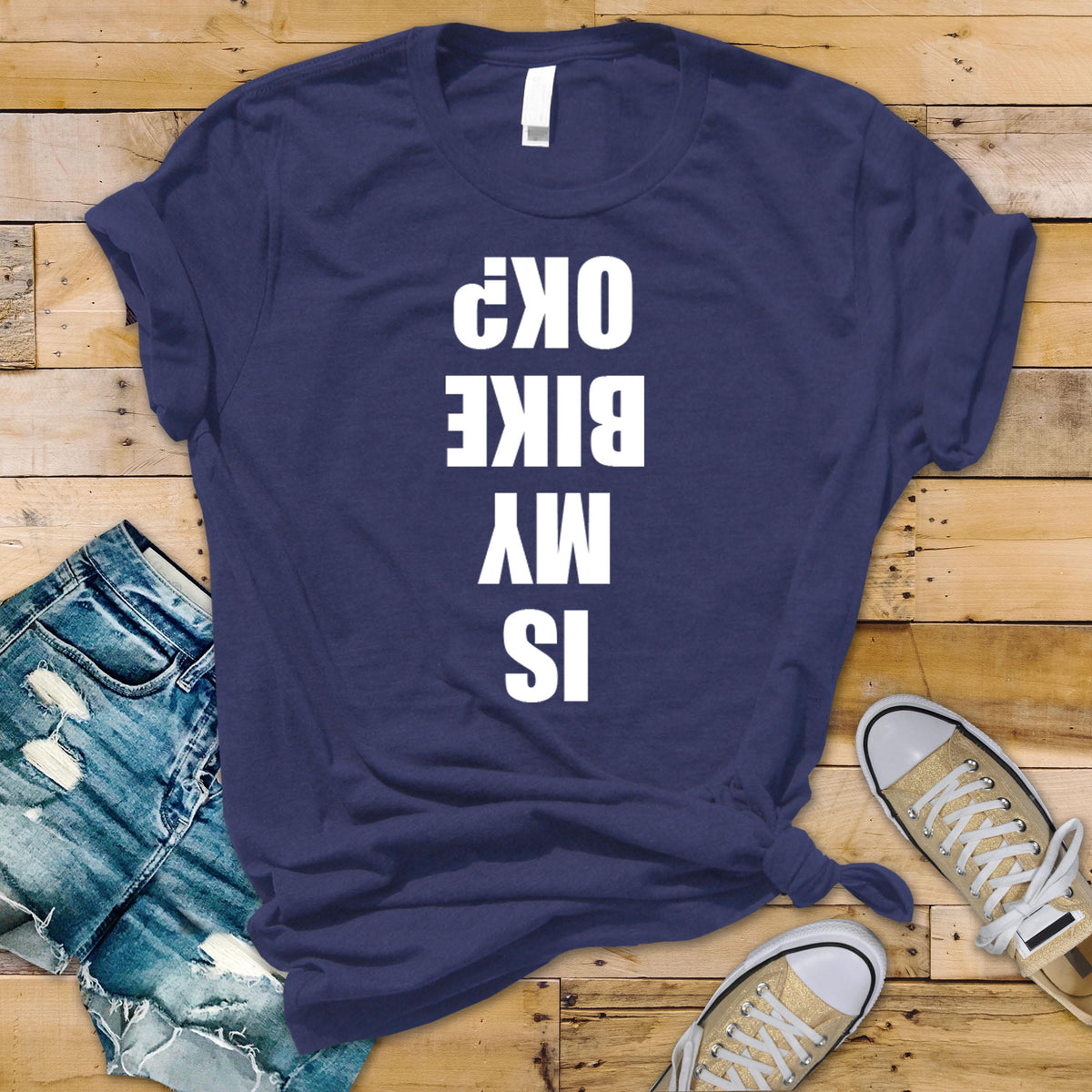 Is My Bike Okay T-shirt Cycling Biking Gift - Free Tracked Post