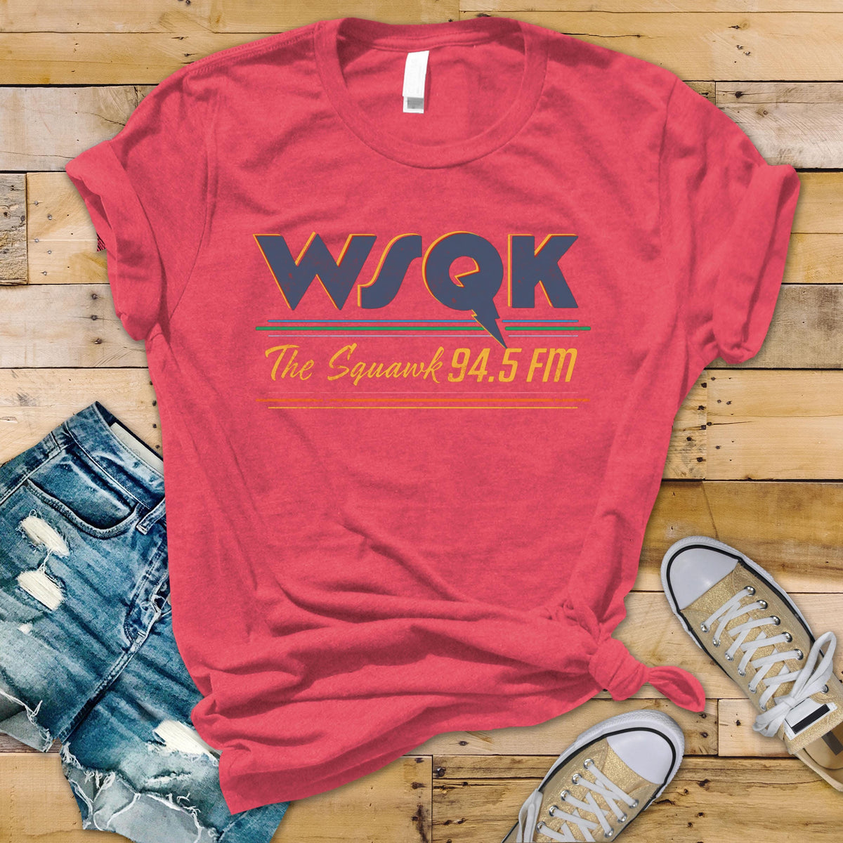 TV Parody T-Shirt : WSQK The Squark Design, Gildan Softstyle