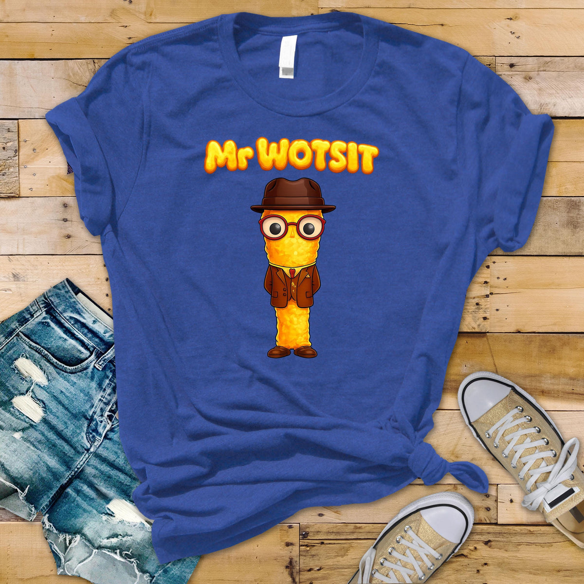 TV Parody T-Shirt : Mr Wotsit Design, Gildan Softstyle