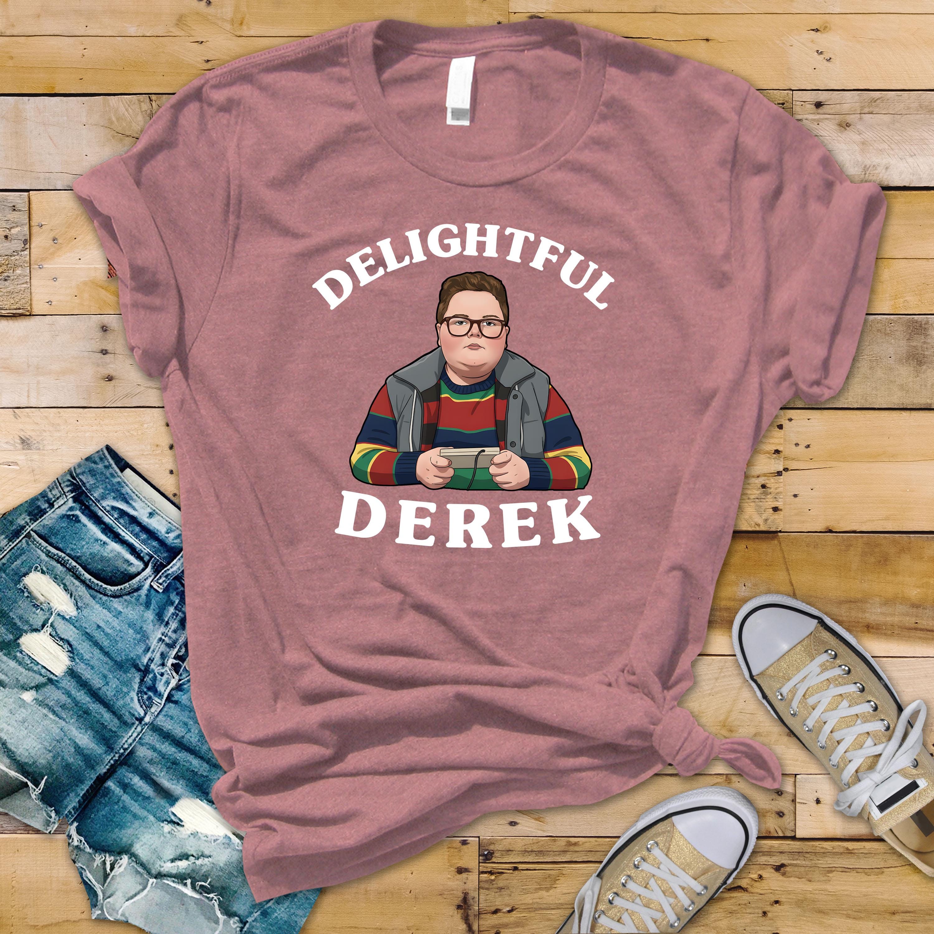 Delightful Derek T-Shirt : TV Parody Design, Gildan Softstyle