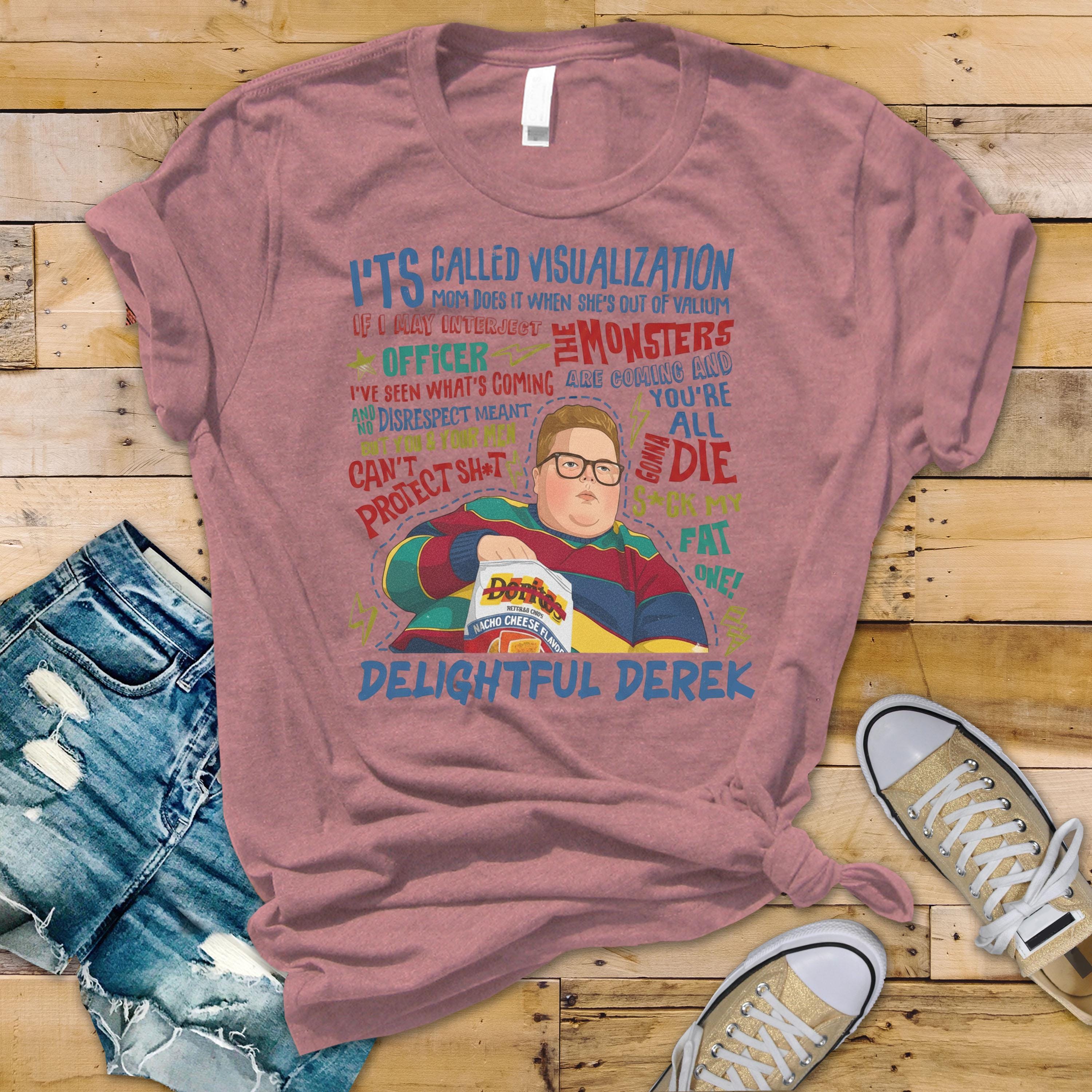 Delightful Derek T-Shirt : TV Parody Visualisation Design, Gildan Softstyle