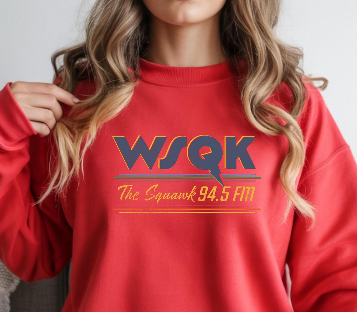 TV Parody Sweatshirt: WSQK The Squark Design, Gildan Heavyweight