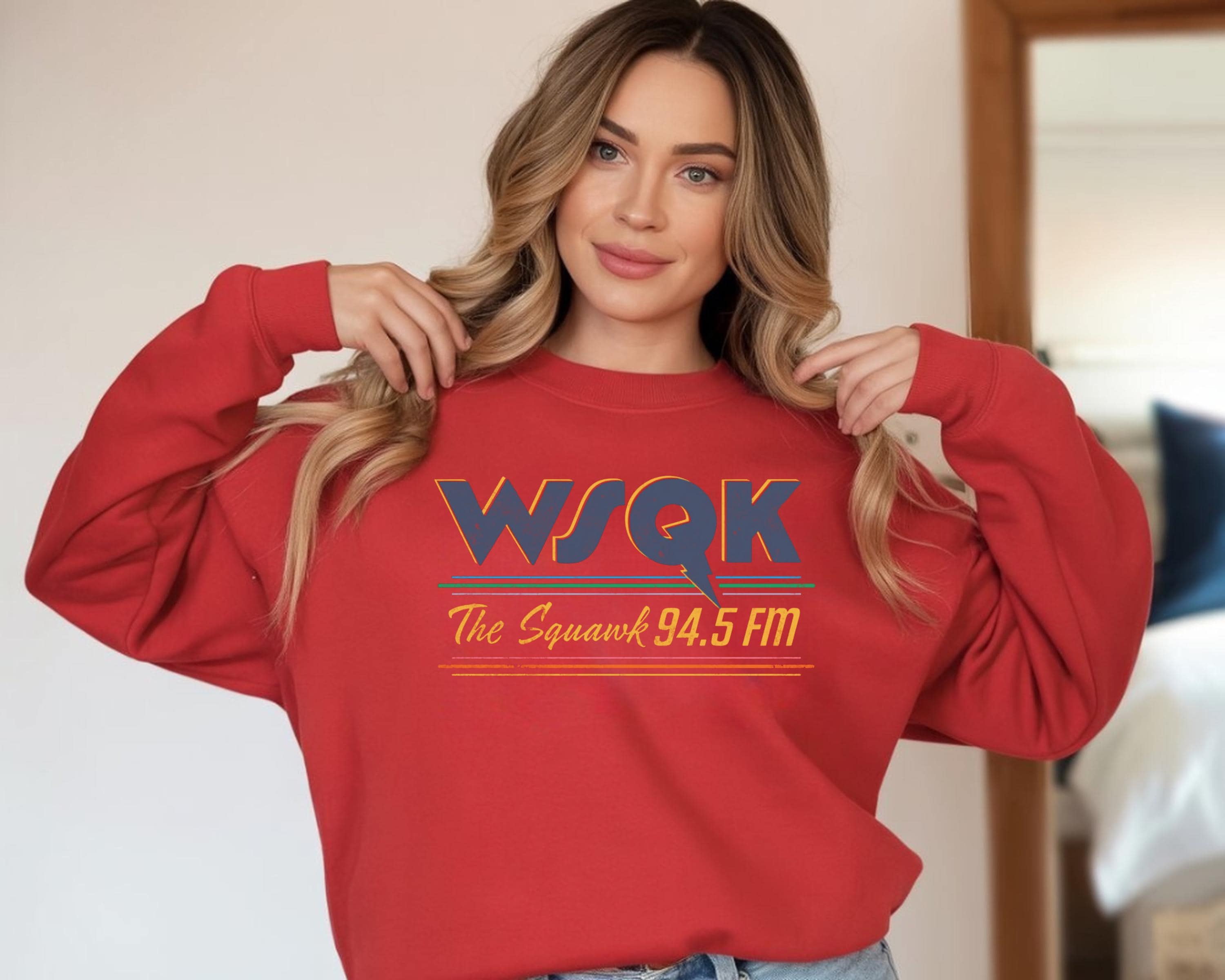 TV Parody Sweatshirt: WSQK The Squark Design, Gildan Heavyweight