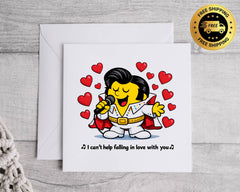 Funny Anniversary Card - I Cant Help Falling in Love Design