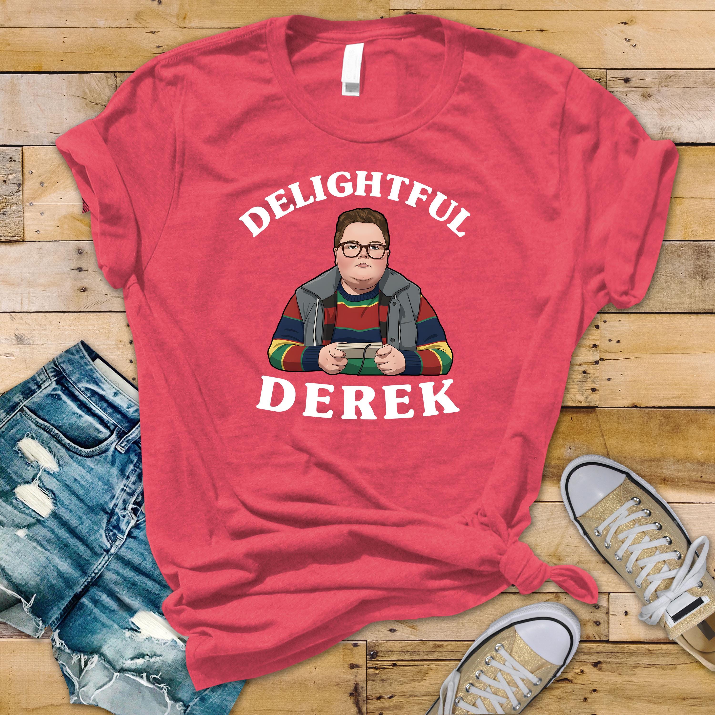 Delightful Derek T-Shirt : TV Parody Design, Gildan Softstyle
