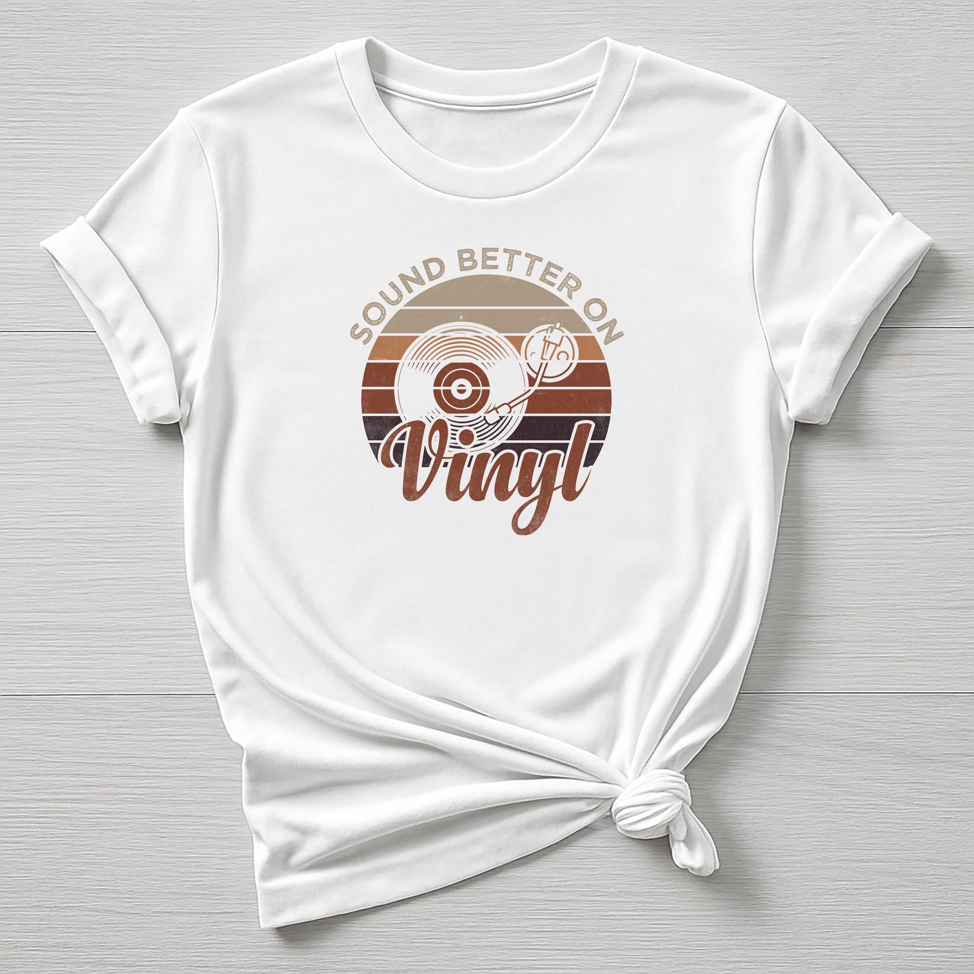 Music T-Shirt : Sound Better on Vinyl Design, Gildan Softstyle