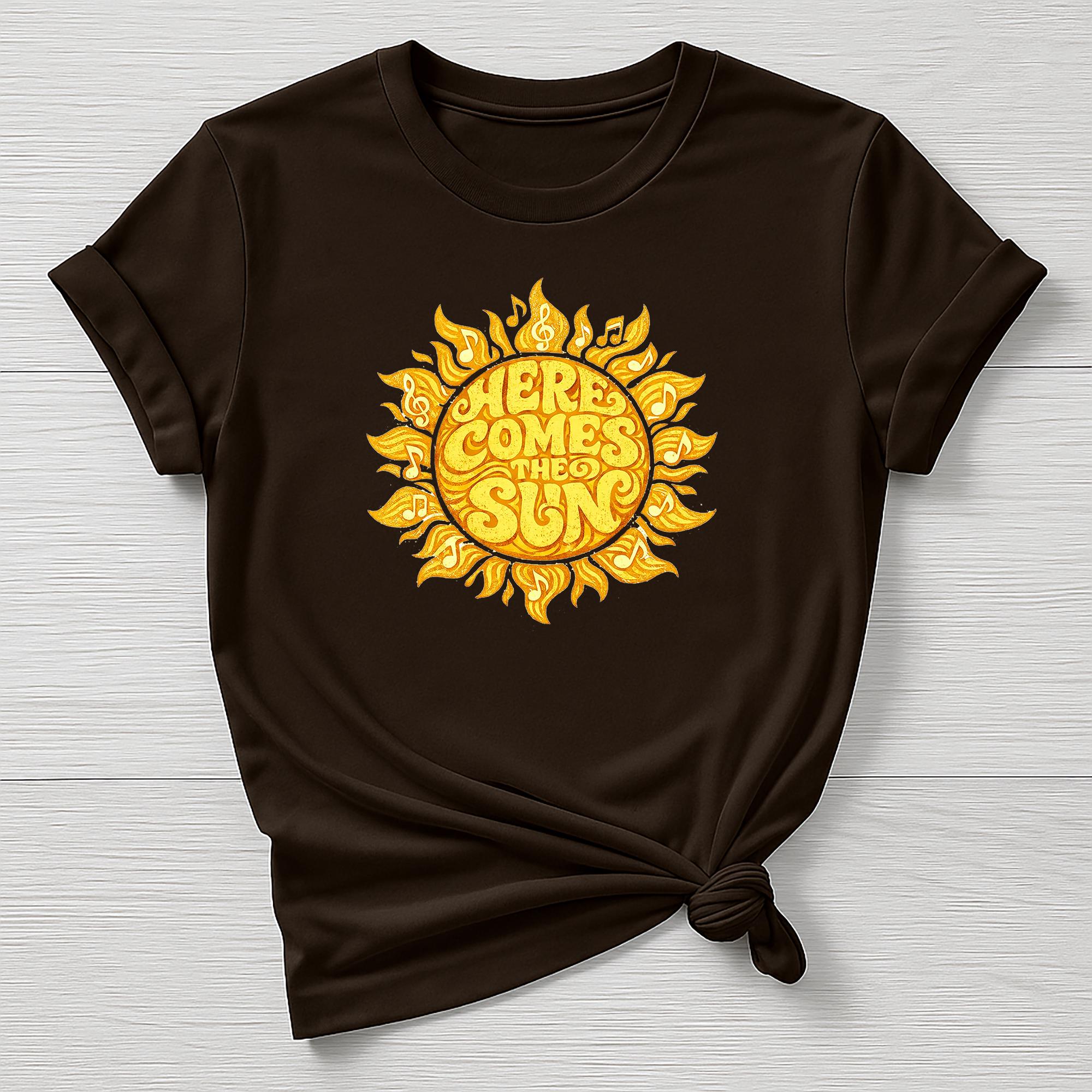 Here Comes The Sun T-Shirt : Music Design, Gildan Softstyle