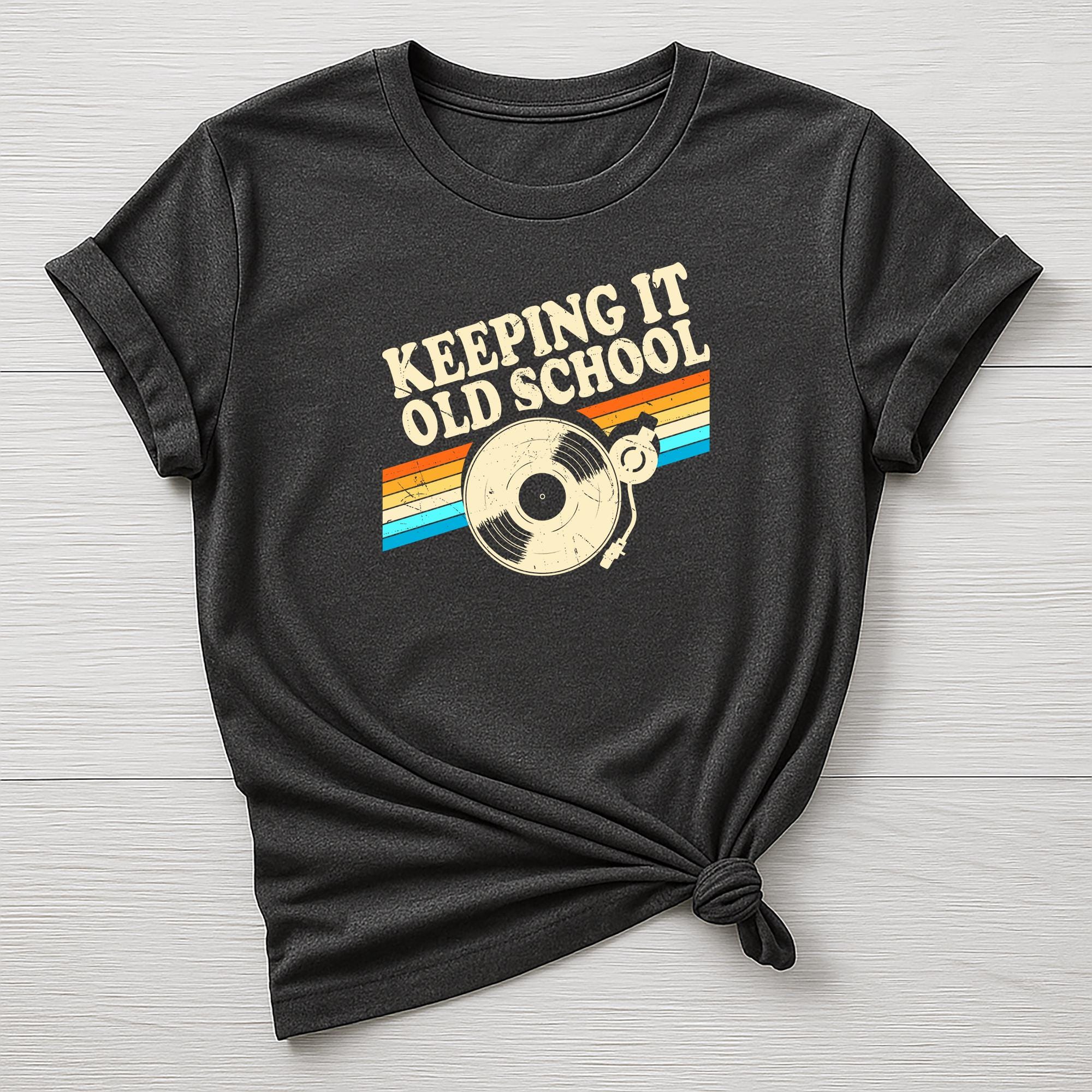 Music T-Shirt : Keeping it Old School Design, Gildan Softstyle