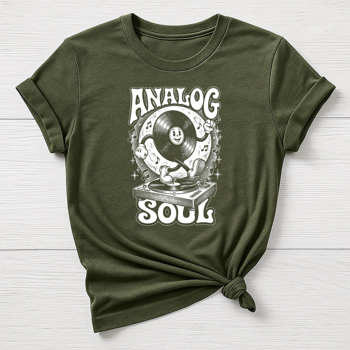 Music T-Shirt : Analogue Soul Design, Gildan Softstyle