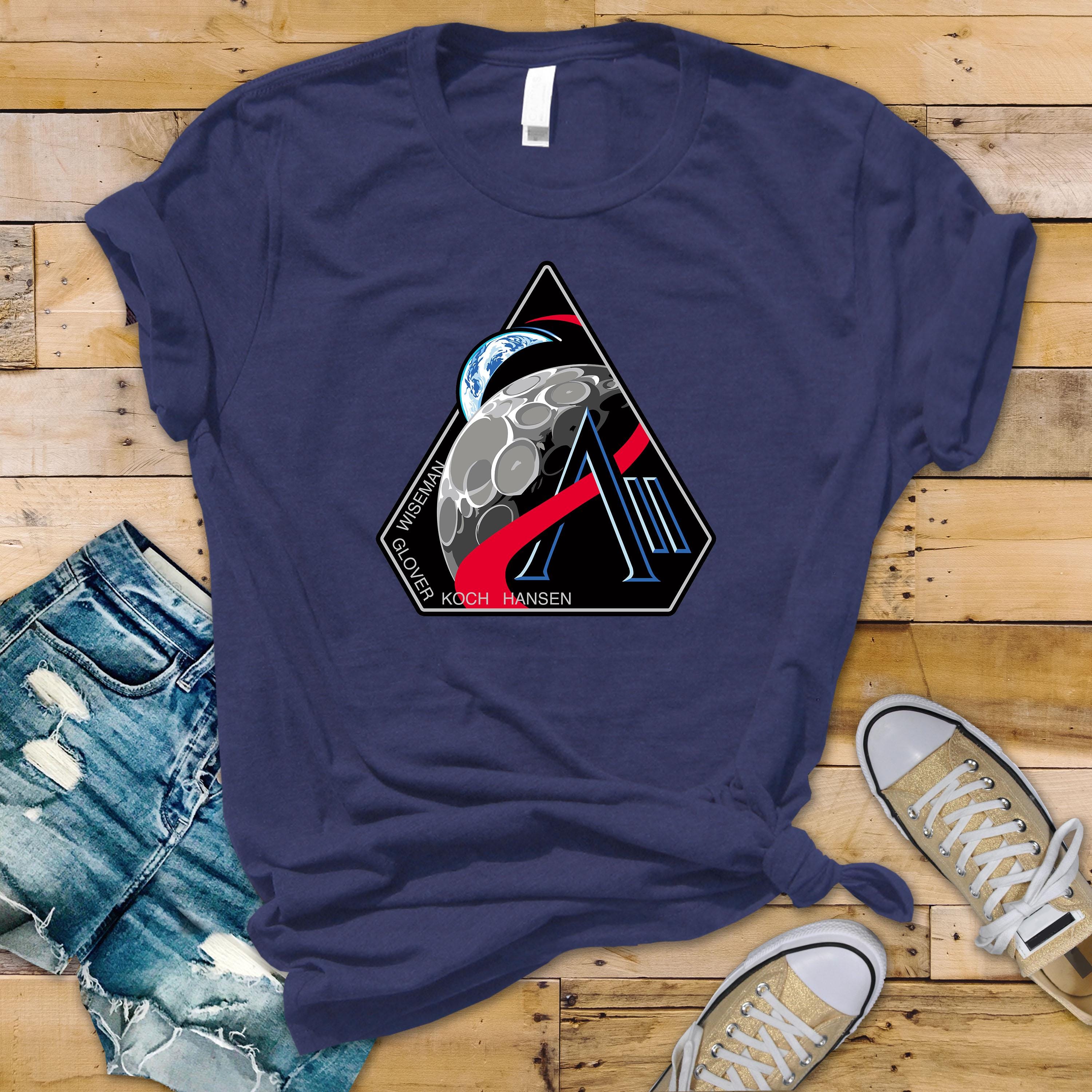 Moon Mission T-Shirt : Artemis Mission Patch Design, Gildan Softstyle